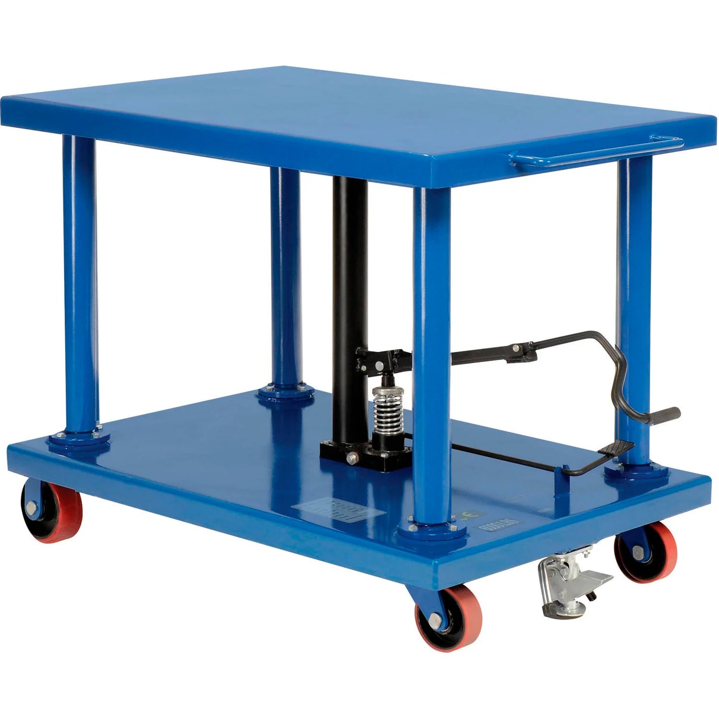 Global Industrial Work Positioning Post Lift Table Foot Control 6000 Lb. Cap. 48x32 Platform (WB232068)