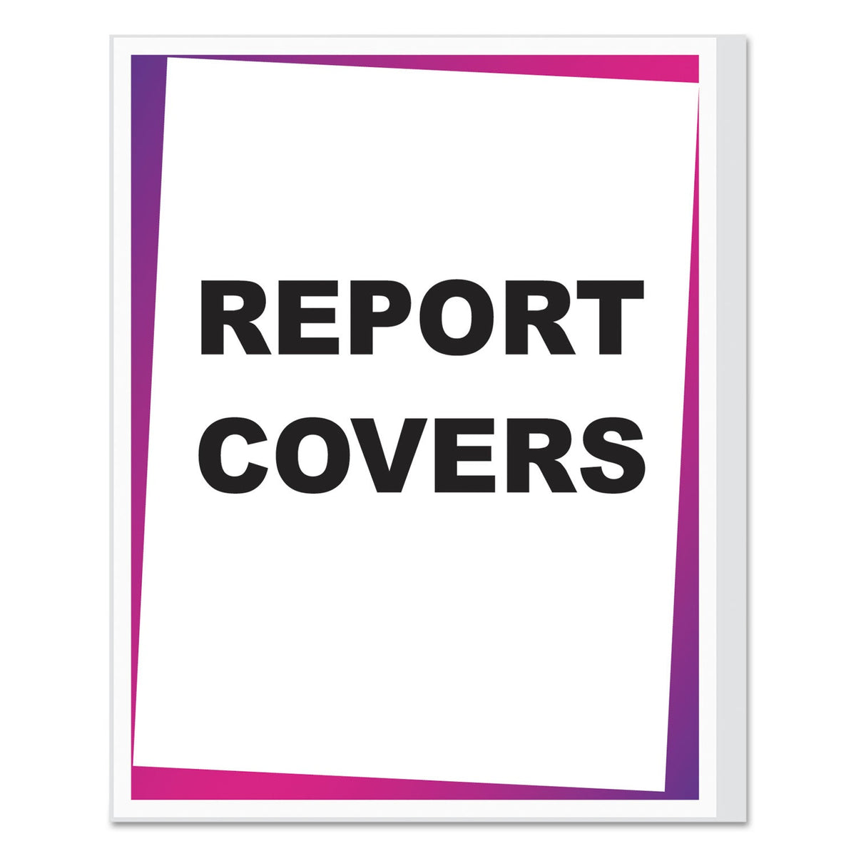 Three Line Report Cover File C-Line® Vinyl Report Covers, Binding Bar, 8.5 x 11, Clear/Clear, 100/B ...