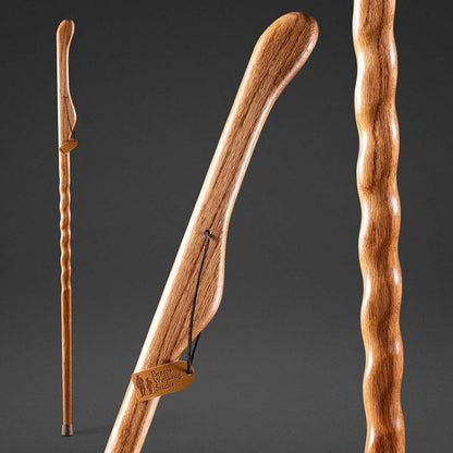 Brazos™ Twisted HitchHiker Walking Stick Wood 55 Inch Height Oak (1229069_EA)