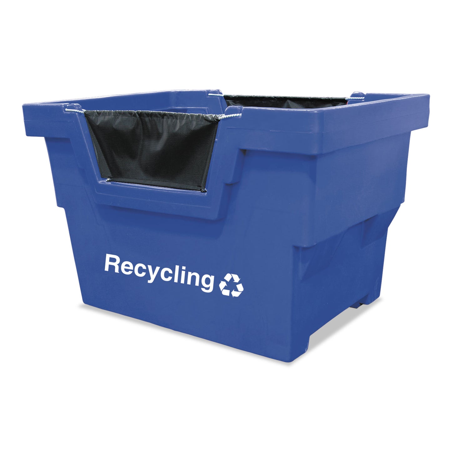 Royal Basket Trucks General Recycling Truck, Polyethylene/Steel/Vinyl, Blue (RBTL23BLXRMC4UN)