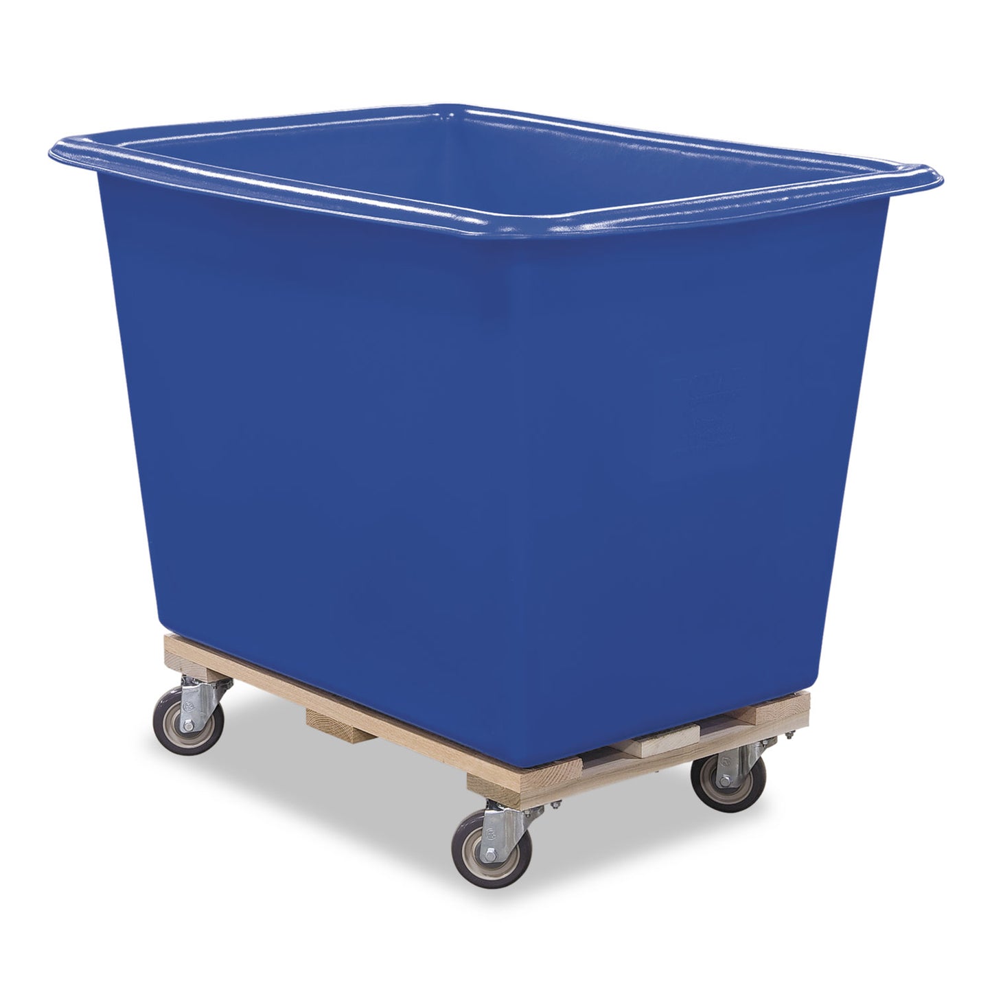 Royal Basket Trucks Poly Truck, (16-Bushel) 19.91 cu ft, Kiln-Dried Hardwood/Polyethylene, Blue/Natural (RBTL16BLXPTA4UN)