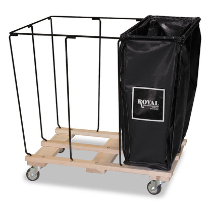 Royal Basket Trucks Drop In Dividers, 3 Compartments, 12 Bushel, Vinyl/Steel, Black (RBTL12KKXR3N)