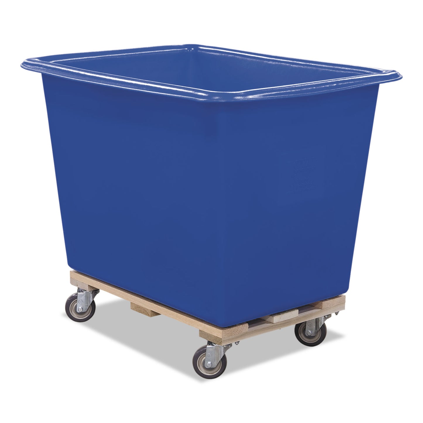 Royal Basket Trucks Poly Truck, (12-Bushel) 14.93 cu ft, Kiln-Dried Hardwood/Polyethylene, Blue/Natural (RBTL12BLXPTA4UN)