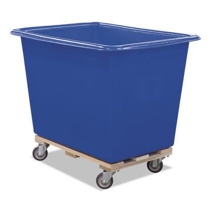 Royal Basket Trucks Poly Truck, (12-Bushel) 14.93 cu ft, Kiln-Dried Hardwood/Polyethylene, Blue/Natural (RBTL12BLXPTA4UN)