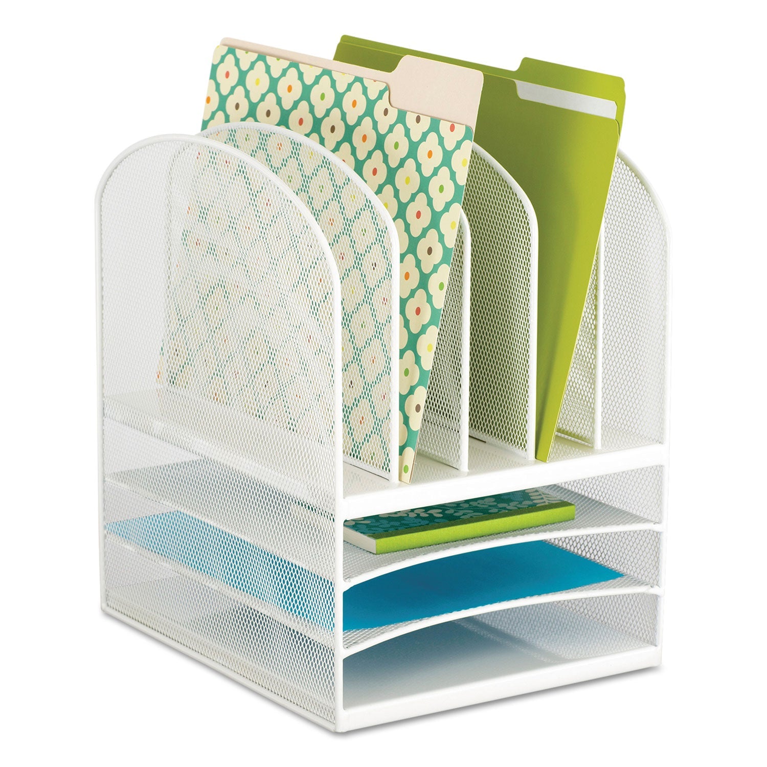 safco-onyx-mesh-desk-organizer-with-five-vertical-and-three-horizontal-sections-num-saf3266wh_1