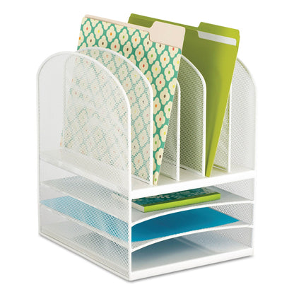 safco-onyx-mesh-desk-organizer-with-five-vertical-and-three-horizontal-sections-num-saf3266wh_1
