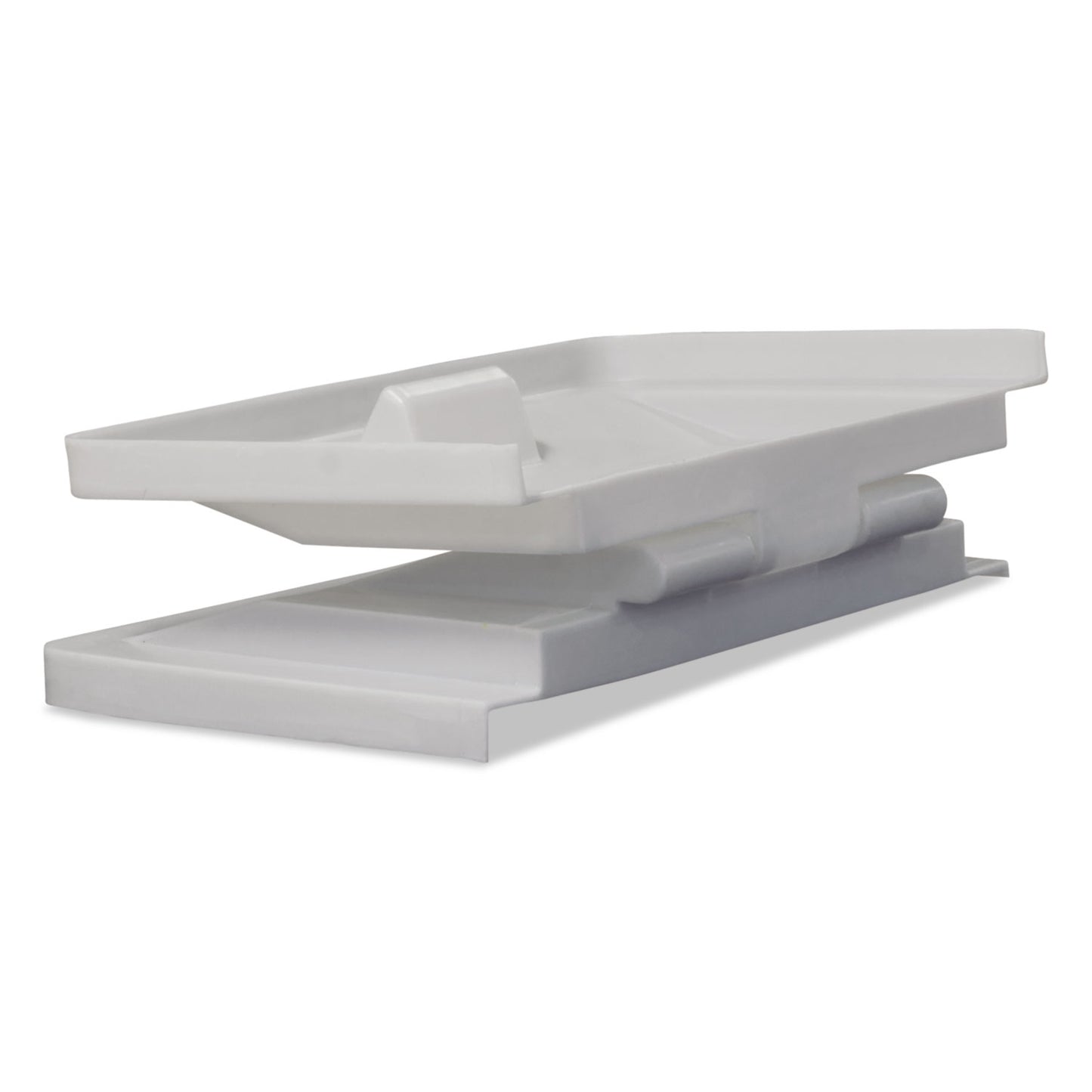 Royal Basket Trucks Poly Hinged Lids, 12 Bushel, Polyethylene/Steel, Gray (RBTL12GRXLDN)