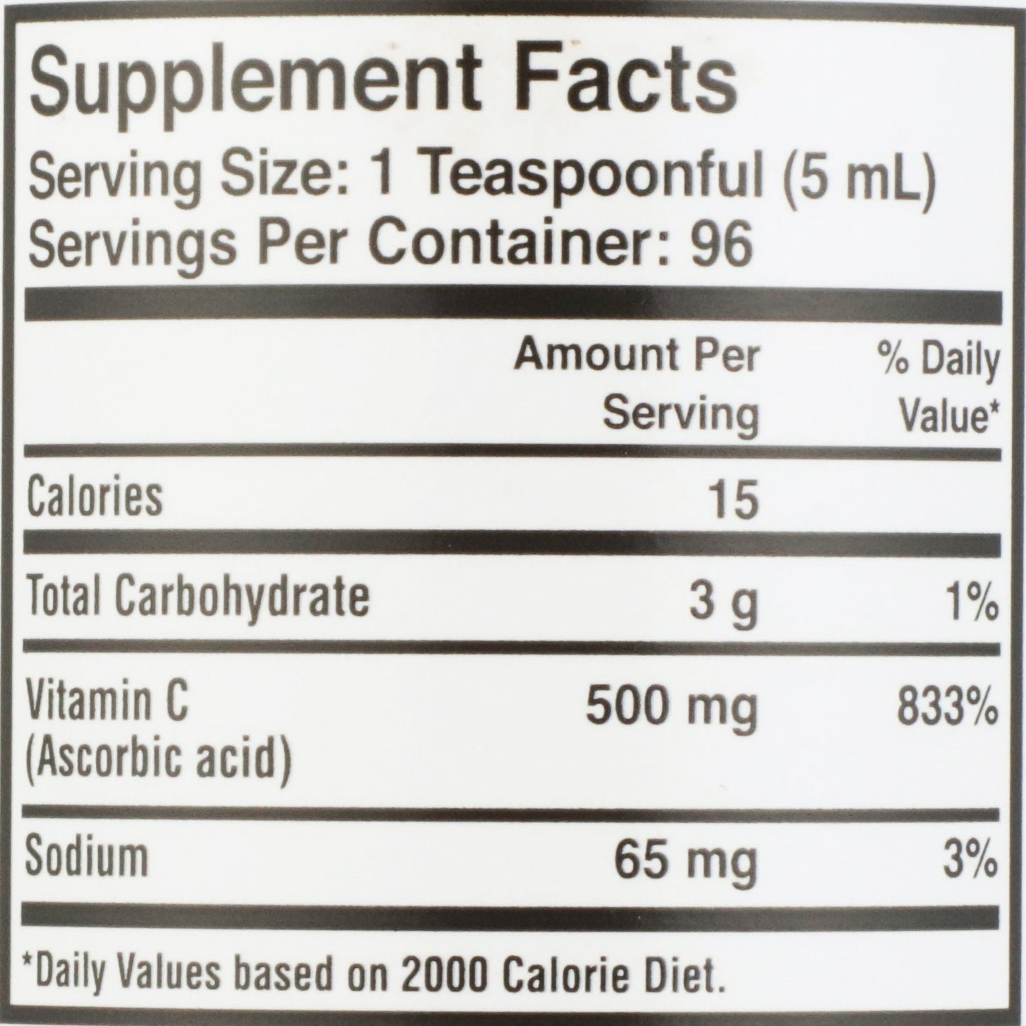 Geri-Care® Vitamin C Supplement Ascorbic Acid 500 mg Strength Liquid 16 oz. (703057_CS)