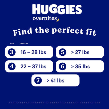Huggies® Overnites Unisex Baby Diaper Size 7 Disposable Heavy Absorbency (1254304_CS)