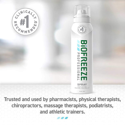 Biofreeze® Professional 360° Topical Pain Relief 10.5% Strength Menthol Spray 4 oz. (1027521_CS)
