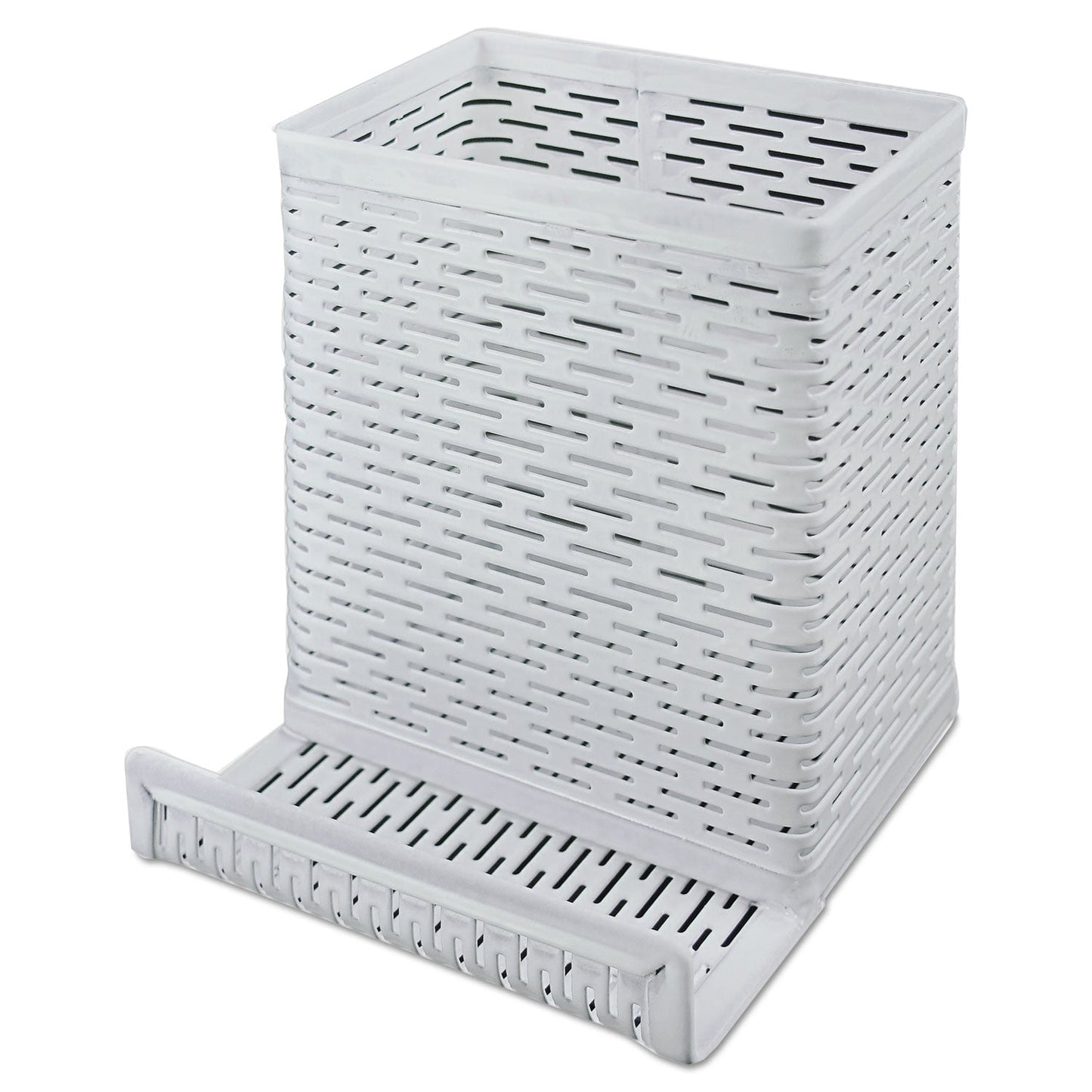 artistic-office-products-urban-collection-punched-metal-pencil-cup-cell-phone-stand-num-aopart20014wh_1