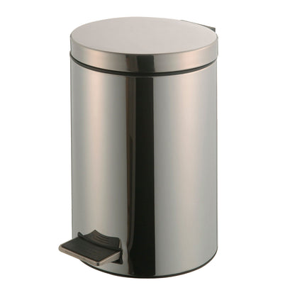 Global Industrial 3-1/2 Gallon Step On Trash Can - Stainless Steel (WB237752SS)