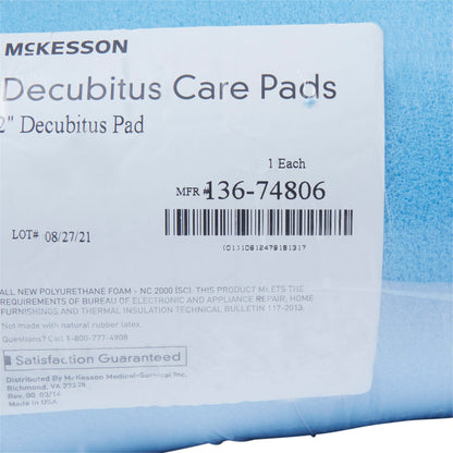 McKesson Mattress Overlay Convoluted Foam 72 L X 33 W X 2 H Inch (929218_CS)