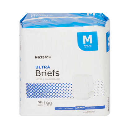 McKesson Ultra Unisex Adult Incontinence Brief Medium Disposable Heavy Absorbency (800832_CS)