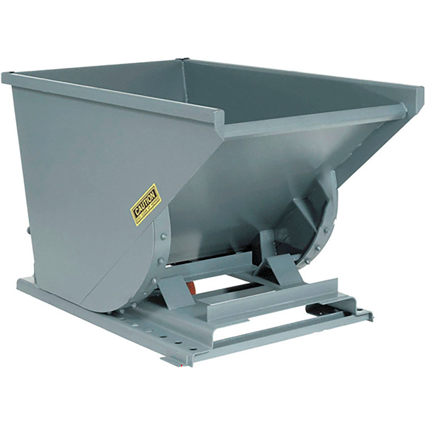 Global Industrial Medium-Duty Self Dumping Forklift Hopper, 1 Cu. Yd., 4000 Lbs, Gray (WB238416GY)