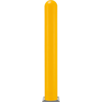 Global Industrial Smooth Bollard Post Sleeve, 6" HDPE Dome Top, Yellow (WB238819YL)