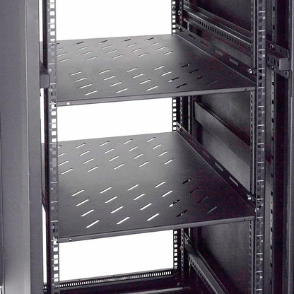 Global Industrial Vented Shelf, 18-1/2"W x 28"D x 2"H, Black (WB239117)
