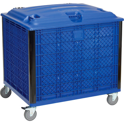 Global Industrial Easy Assembly Solid Wall Container - Lid/Casters 39-1/4x31-1/2x34 Overall (WB239452P)