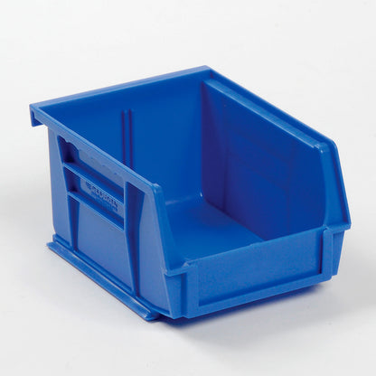 Global Industrial Plastic Hang & Stack Bin, 5-3/8"L x 4-1/8"W x 3"H, Blue (WB269680BL)