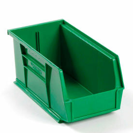 Global Industrial Plastic Hang & Stack Bin, 10-7/8"L x 5-1/2"W x 5"H, Green (WB269682GN)