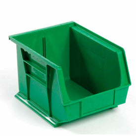 Global Industrial Plastic Hang & Stack Bin, 10-3/4"L x 8-1/4"W x 7"H, Green (WB269683GN)