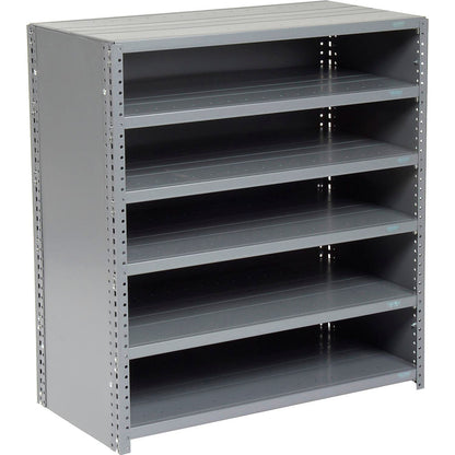 Global Industrial 6 Shelf, Closed Steel Shelving, 36"W x 18"D x 39"H, Starter, 20 GA, Gray (WB239605)