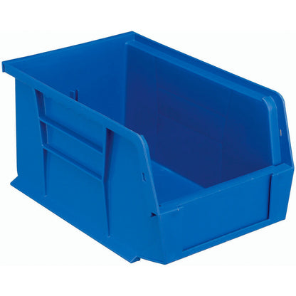 Global Industrial Plastic Hang & Stack Bin, 9-1/4"L x 6"W x 5"H, Blue (WB239608BL)