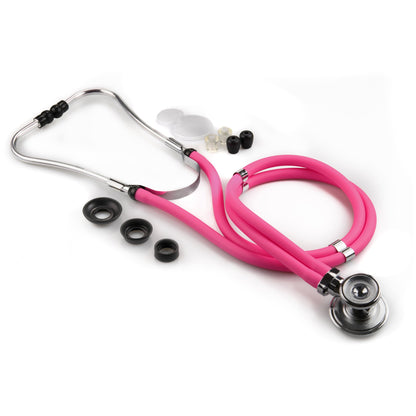 McKesson LUMEON™ Sprague Stethoscope Pink 2-Tube 22 Inch Tube Double Sided Chestpiece (582858_EA)