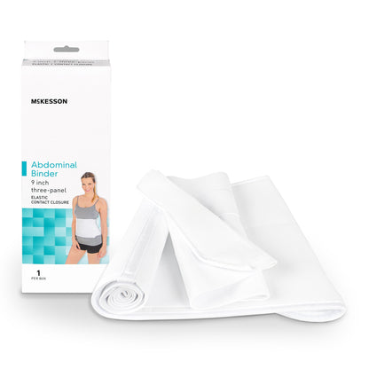 McKesson Abdominal Binder Small / Medium Hook and Loop Closure 30 to 45 Inch Waist Circumference 9 Inch Height Adult (1159055_EA)