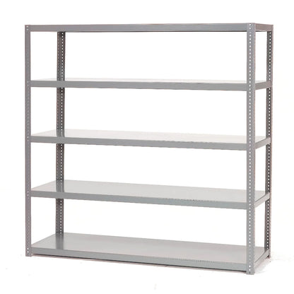 Global Industrial 5 Shelf, Extra Heavy Duty Steel Shelving, 72"W x 24"D x 60"H, Starter, Gray (WB240006)
