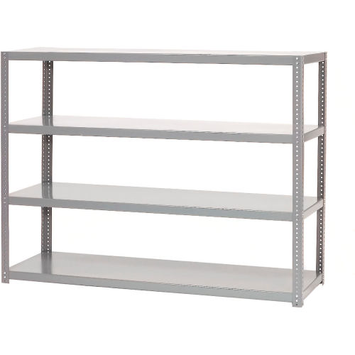 Global Industrial 4 Shelf, Extra Heavy Duty Steel Shelving, 36"W x 18"D x 72"H, Starter, Gray (WB236603)