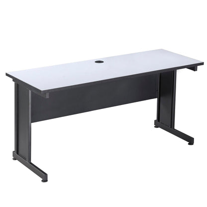 Interion Rectangular Laminate Desk, 72", Gray (WB240346GY)