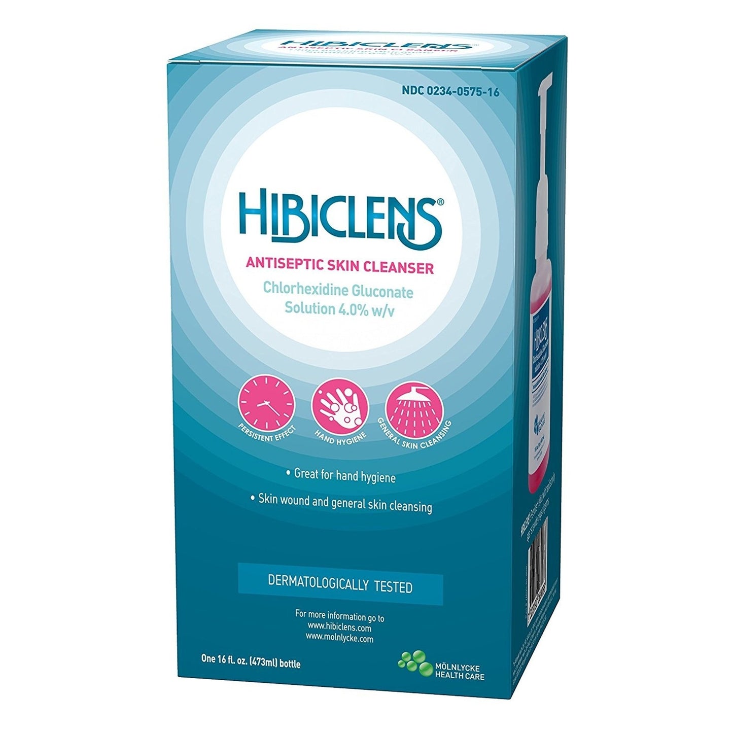 Hibiclens® Antiseptic / Antimicrobial Skin Cleanser 16 oz. Pump Bottle 4% Strength CHG (Chlorhexidine Gluconate) NonSterile (133297_CS)