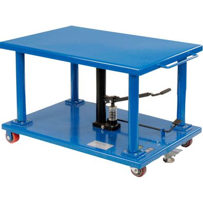 Global Industrial Work Positioning Post Lift Table Foot Control 2000 Lb. Cap. 36x24 Platform (WB241381)