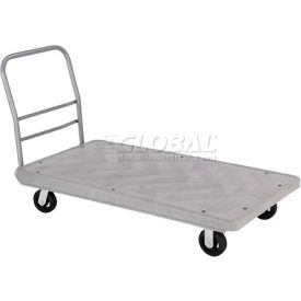 Global Industrial Structural Foam 60x30 Plastic Deck Platform Truck - 4 Wheels - 2000 Lb. Cap. (WB241437)