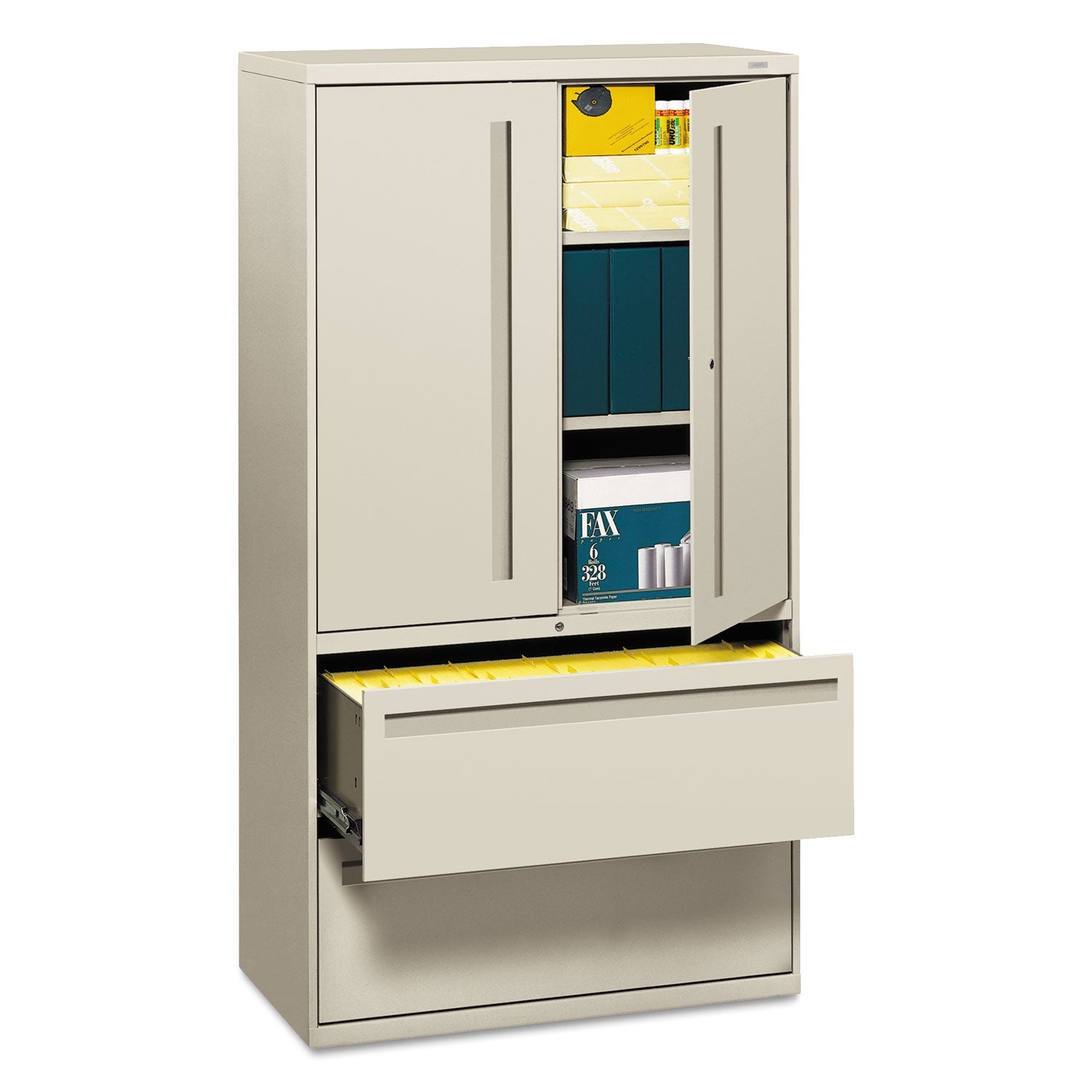 HON® Brigade 700 Series Lateral File, Three-Shelf Enclosed Storage, 2 ...