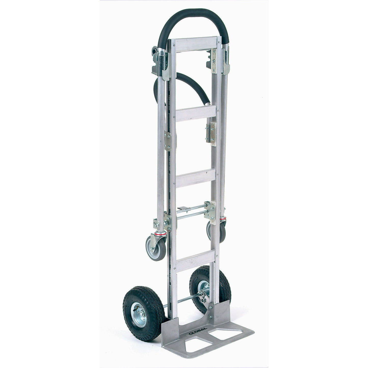 Global Industrial Senior Aluminum 2-in-1 Convertible Hand Truck With Pneumatic Wheels (WB241666)