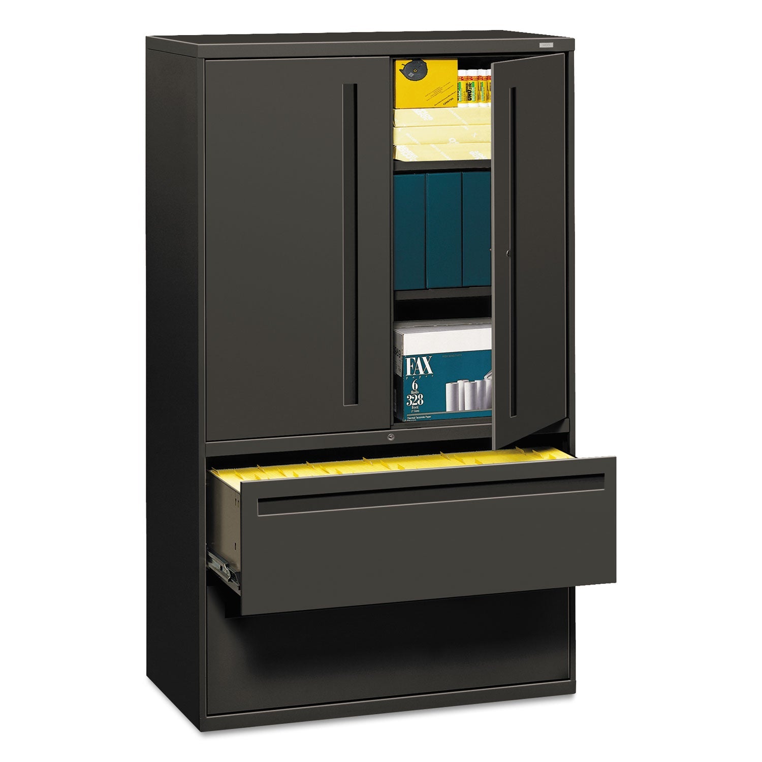 HON® Brigade 700 Series Lateral File, Three-Shelf Enclosed Storage, 2 ...