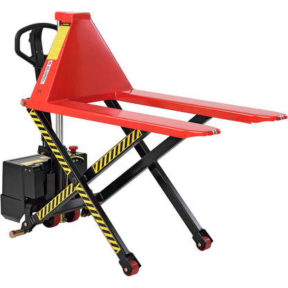 Global Industrial Battery Powered High-Lift Skid Truck, 3300 lb. Capacity, 27"W x 44"L Forks (WB241719)