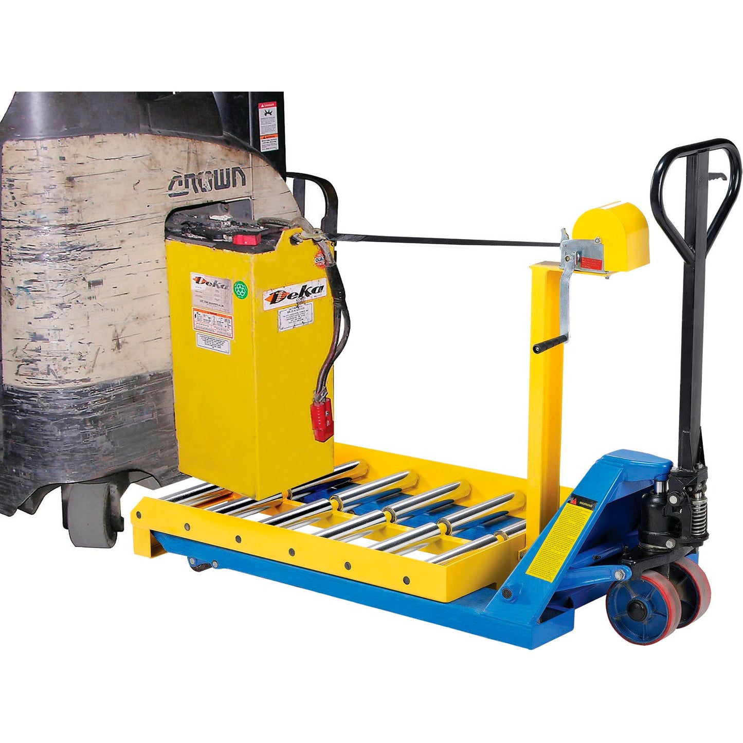 Global Industrial Forklift Battery Transfer Platform, 4000 Lb. Capacity (WB241957)