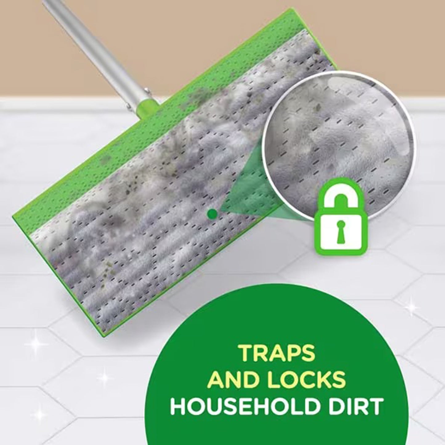 Swiffer® Wet Saturated Wet Mop Pad Bound Edge White Cloth Disposable (1260306_BX)