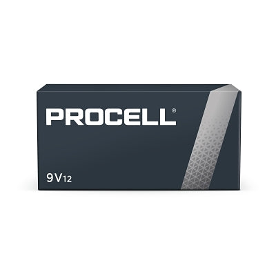 Duracell Procell Battery, Non-Rechargeable Dry Cell Alkaline, 9V, 12/PK (243-PC1604BKD)