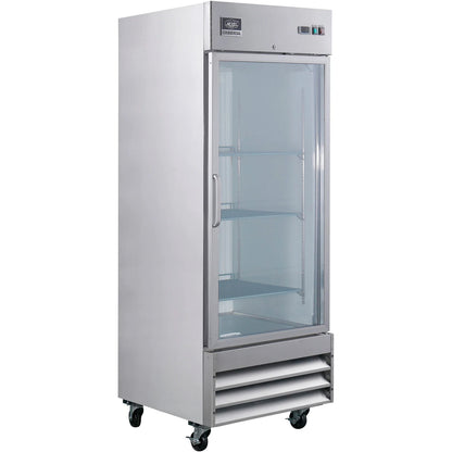 Global Industrial Nexel Reach In Refrigerator, 1 Glass Door, 23 Cu. Ft. (WB243218)