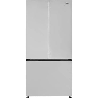 Global Industrial Nexel Refrigerator & Freezer Combo, 18 Cu. Ft., French Doors, Stainless Steel (WB243229)