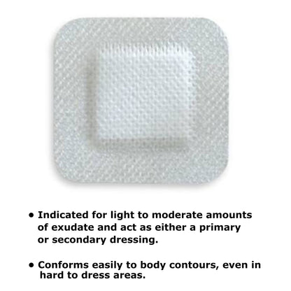 McKesson Island Dressing 4 X 4 Inch Square NonSterile (883053_EA)
