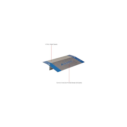 Global Industrial Heavy Duty Aluminum Dock Plate, 36"W x 24"L, 4,000 Lb. Capacity (WB244340)