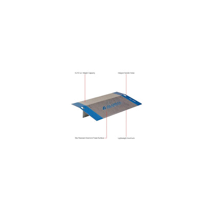 Global Industrial Heavy Duty Aluminum Dock Plate, 48"W x 24"L, 5,300 Lb. Capacity (WB244346)