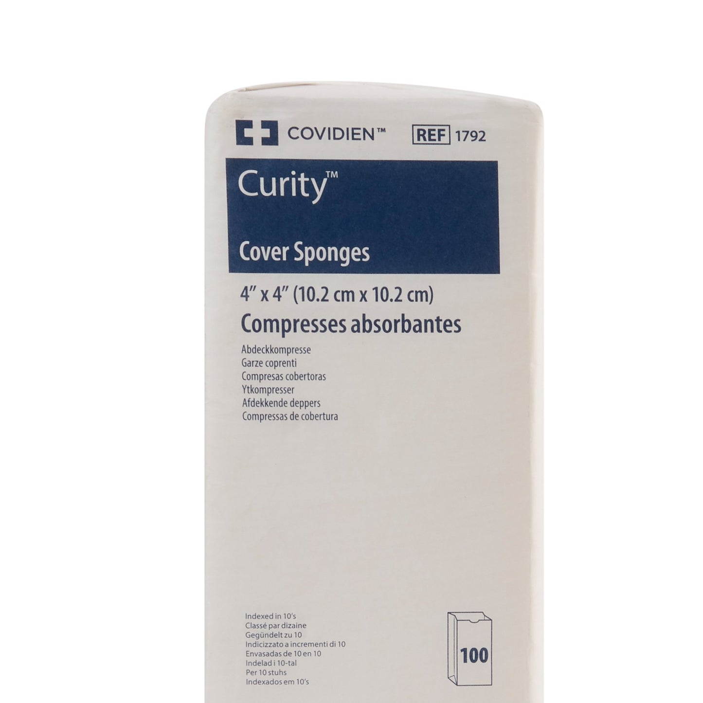 Curity™ Cellulose Filled Nonwoven Sponge 4 X 4 Inch 4-Ply NonSterile 100 per Pack (9957_CS)