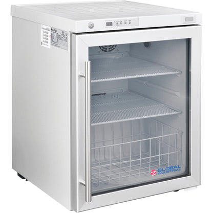 Global Industrial Undercounter Laboratory Refrigerator, 2.4 Cu.Ft., Glass Door (WB2453700)