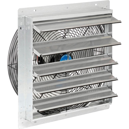 Global Industrial Continental Dynamics Direct Drive 18" Exhaust Fan w/ Shutter, 3 Speed, 5250 CFM, 1/8HP, 1Phase (WB294496A)
